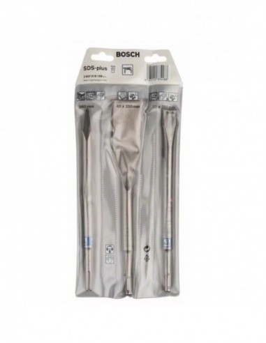 Pack 3 Outils Bosch 3 Burins Sds Plus