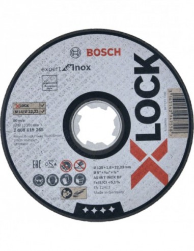 Disque X-Lock 125 X 1,6 Inox Plat