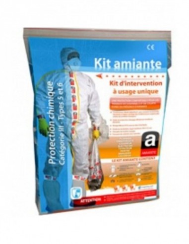 Kit Amiante-Accessoires Et Combinaison Jetable Cat Iii - Type 5/6 Xl